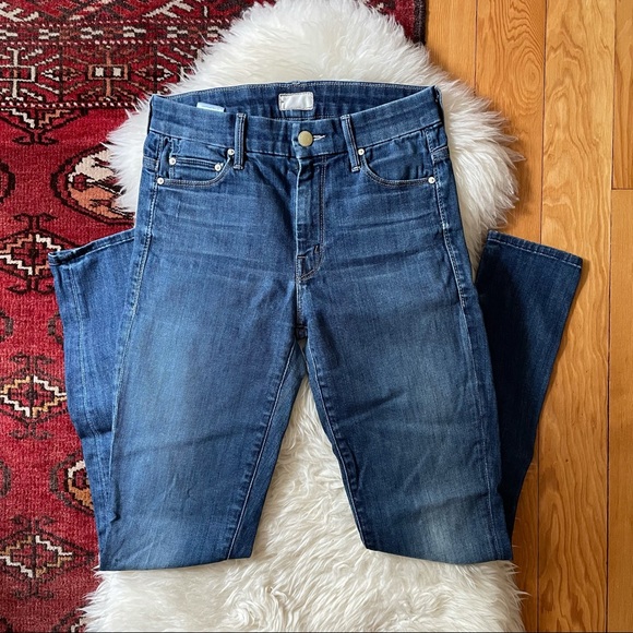MOTHER Denim - Mother High Waisted Looker Ankle Skinny Jeans